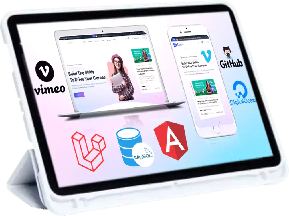 Crea tu plataforma de cursos online con LARAVEL Y ANGULAR